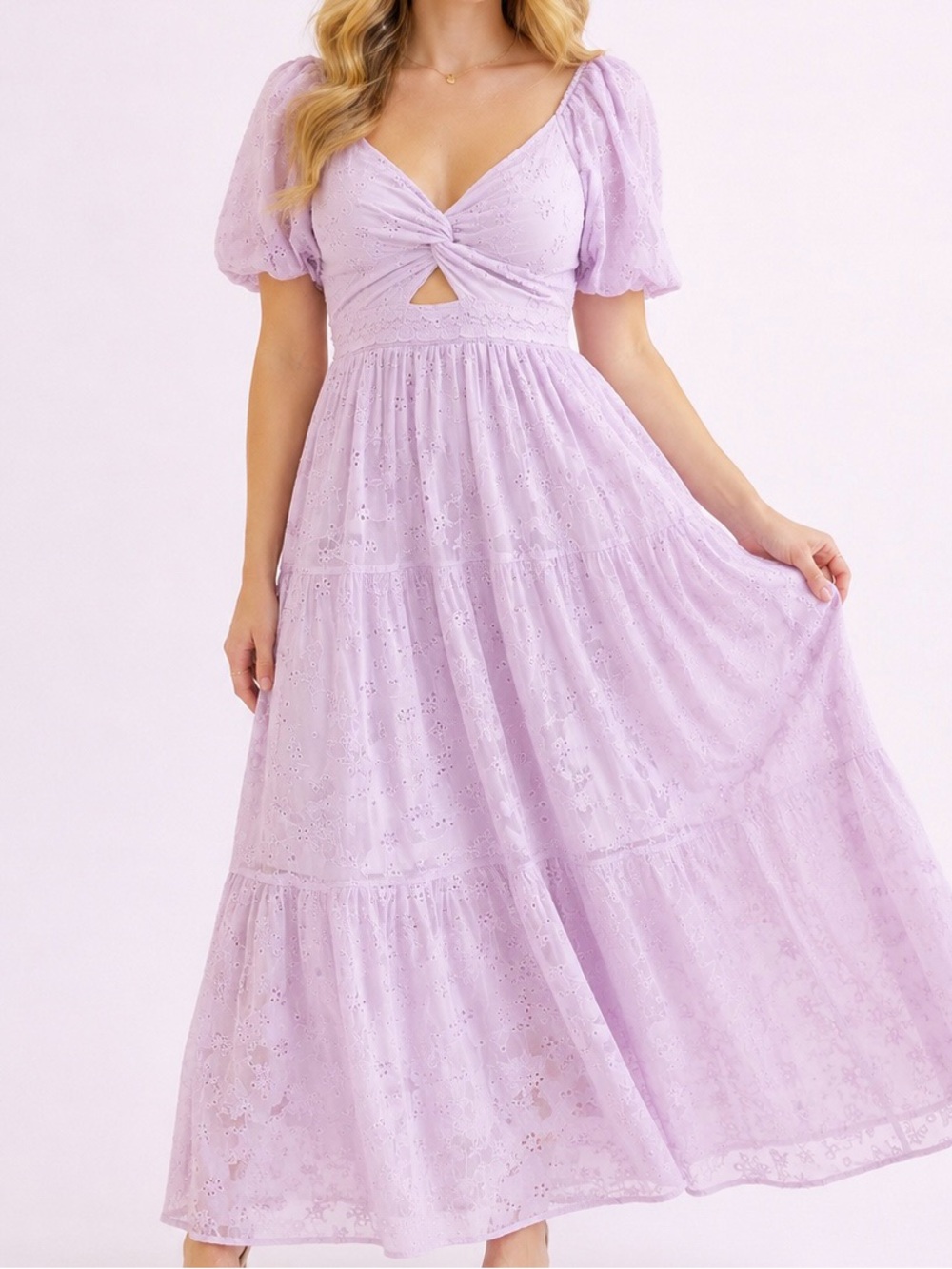 NEW Altar’d State Lilac Floral Maxi Dress Size XXS, XS, and 3XL Available